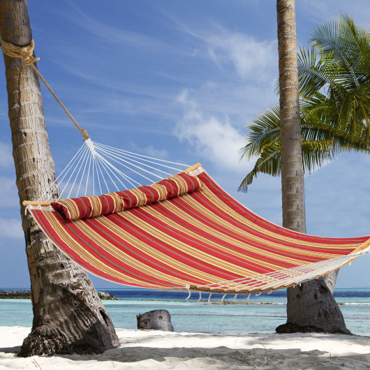 Outdoor Hammock with Detachable Pillow-Red - Image 5