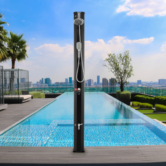 7.2 Feet 9.3 Gallon Solar Heated Shower with Hand and Foot Tap - Image 2