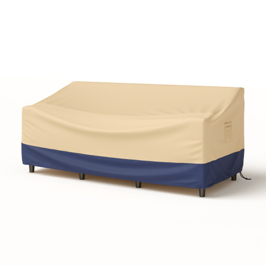 Patio Furniture Cover with Padded Handle and Click-Close Straps-77 x 43 x 30 inches - Image 2