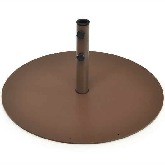 29.5 Inch Outdoor Steel Umbrella Base Stand for Backyard and Poolside - Image 2