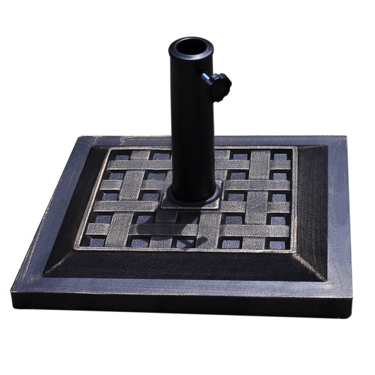 17.5 Inch Heavy Duty Square Umbrella Base Stand of 30 lbs for Outdoor - Image 4
