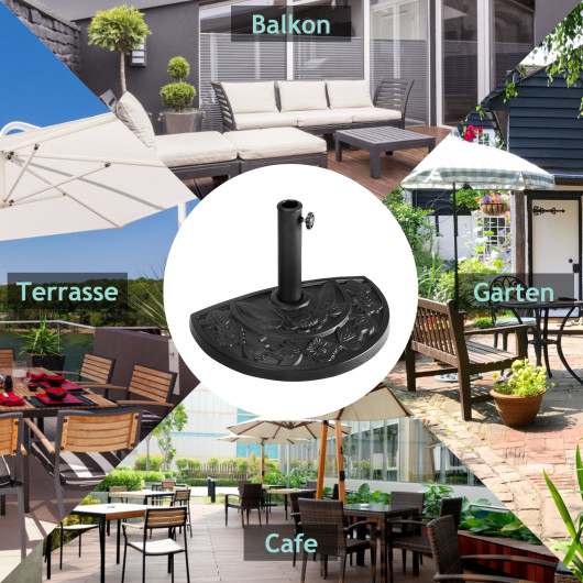17.5 Inch Heavy Duty Square Umbrella Base Stand of 30 lbs for Outdoor - Image 6