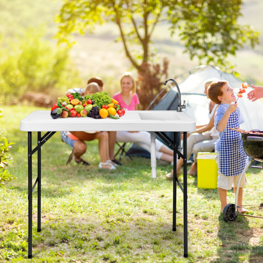 Folding Portable Fish Cleaning Cutting Table - Image 3