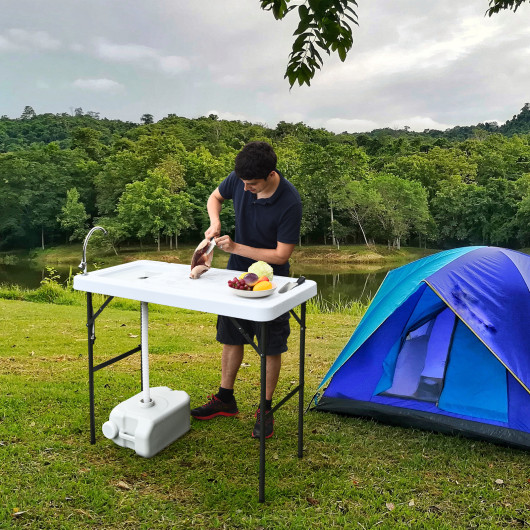 Folding Portable Fish Cleaning Cutting Table - Image 5