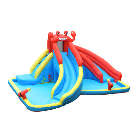 Inflatable Water Slide Crab Dual Slide Bounce House without Blower - Image 2