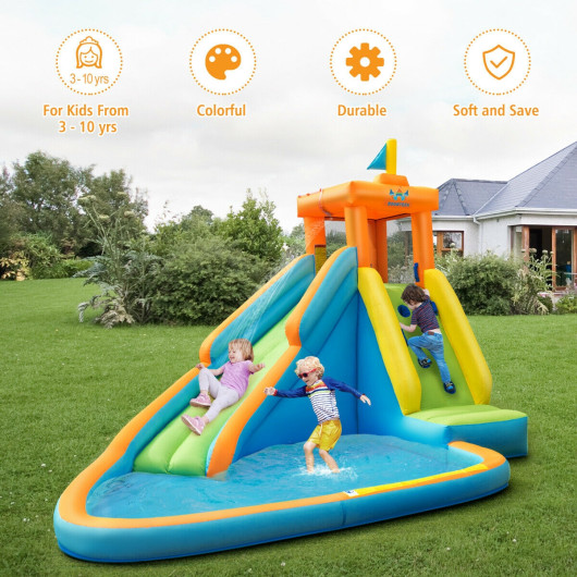 Inflatable Water Slide Bounce House Without Blower - Image 5