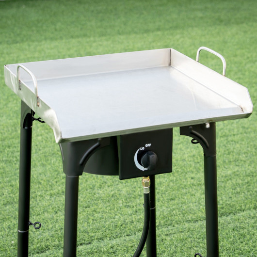 100 000-BTU Portable Propane Outdoor Camp Stove with Adjustable Legs - Image 2