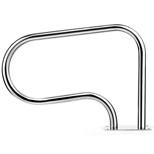 Stainless Steel Swimming Pool Hand Rail with Base Plate - Image 2