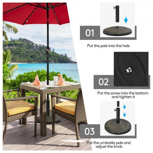 27 lbs Patio Market Umbrella Base Stand - Image 3