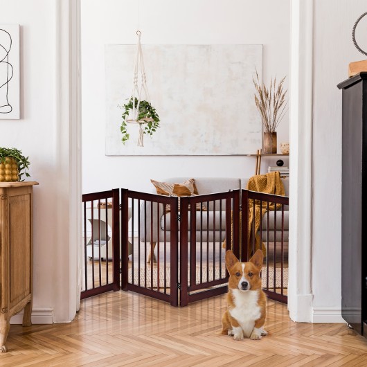 30 Inch Configurable Folding 4 Panel Wood Fence - Image 2