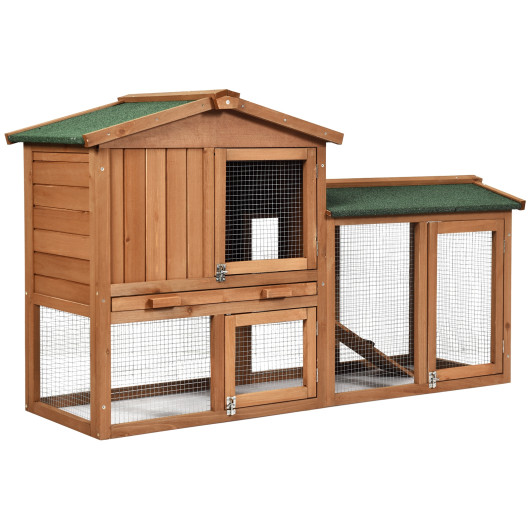 58 Inch Weatherproof Wooden Rabbit Hutch - Image 6