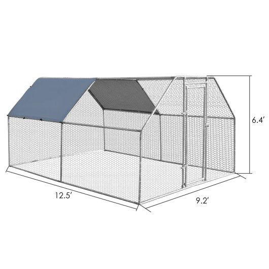 9.5 x 12.5 Feet Large Walk In Chicken Coop Run House - Image 2