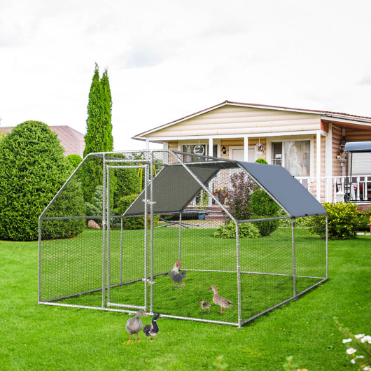 9.5 x 12.5 Feet Large Walk In Chicken Coop Run House - Image 5