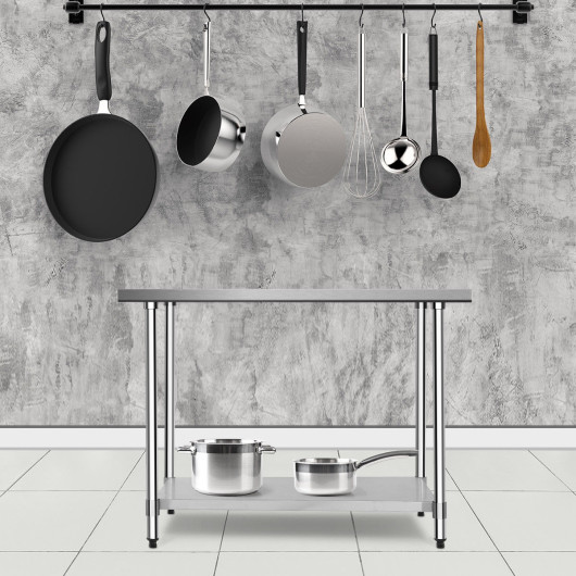 30 x 48 Inch Stainless Steel Table Commercial Kitchen Worktable - Image 6