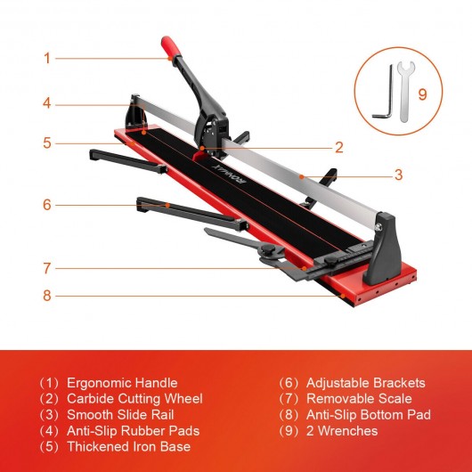 48 Inch Manual Tile Cutter Porcelain Cutter Machine - Image 3