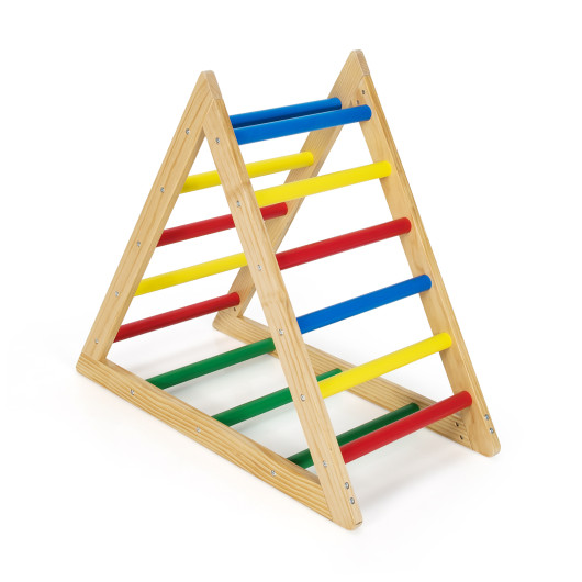 Climbing Triangle Ladder with 3 Levels for Kids-Multicolor - Image 4