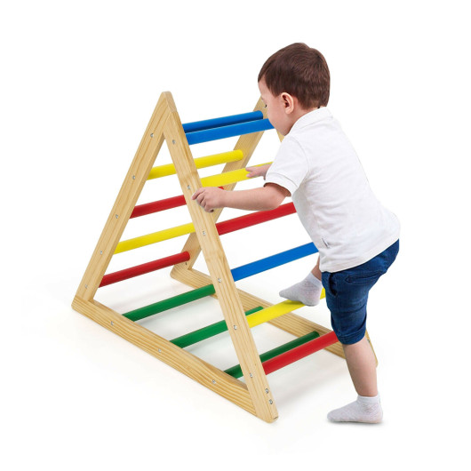 Climbing Triangle Ladder with 3 Levels for Kids-Multicolor - Image 6