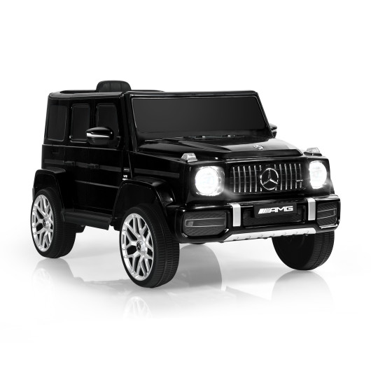 12V Mercedes-Benz G63 Licensed Kids Ride On Car with Remote Control-Black - Image 2