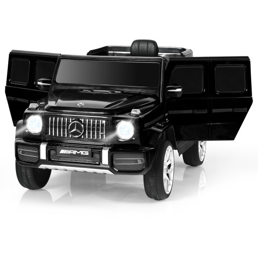 12V Mercedes-Benz G63 Licensed Kids Ride On Car with Remote Control-Black - Image 5