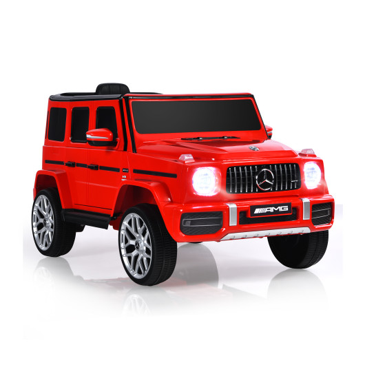 12V Mercedes-Benz G63 Licensed Kids Ride On Car with Remote Control-Red - Image 2