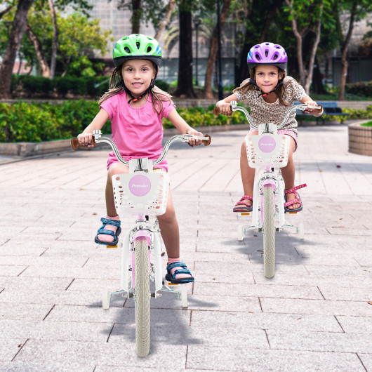 Children Bicycle with Front Handbrake and Rear Coaster Brake-Purple - Image 6
