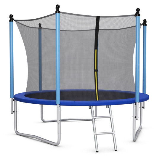 14 Feet Jumping Exercise Recreational Bounce Trampoline with Safety Net - Image 6
