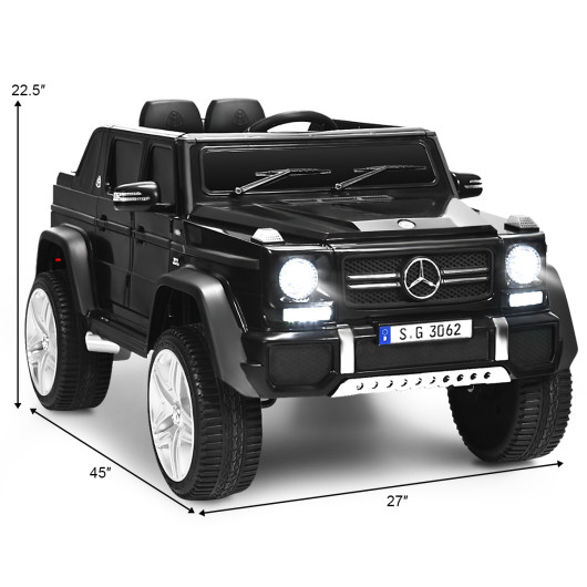 12V Licensed Mercedes-Benz Kids Ride On Car-Black - Image 5