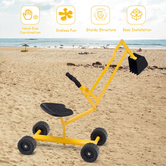 Heavy Duty Steel Frame Kid Ride-on Sand Digger - Image 3