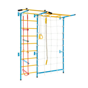 7 In 1 Kids Indoor Gym Playground Swedish Wall Ladder-Yellow