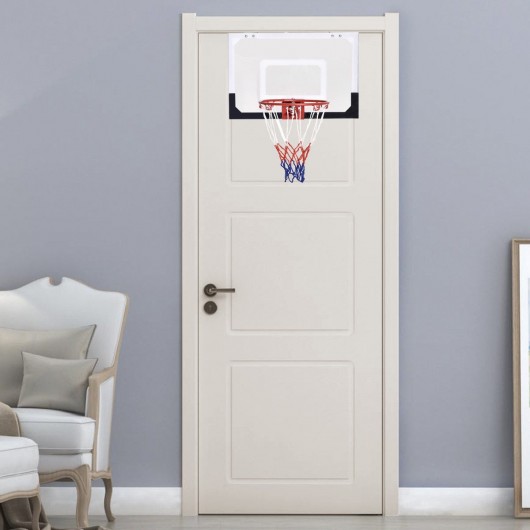 Over-The-Door Mini Basketball Hoop Includes Basketball and 2 Nets - Image 3