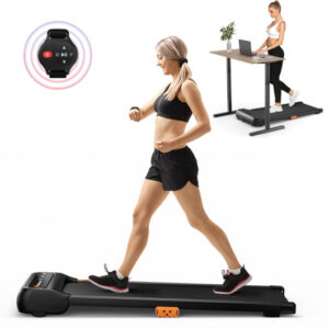 Under Desk Walking Pad Treadmill for Home-Office with Watch-Like Remote Control