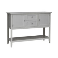 Wooden Sideboard Buffet Console Table  with Drawers and Storage-Gray - Image 6
