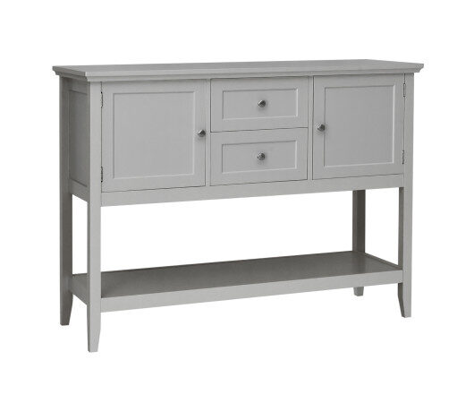 Wooden Sideboard Buffet Console Table  with Drawers and Storage-Gray