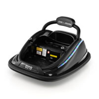 12V Kids Bumper Car Ride on Toy with Remote Control and 360 Degree Spin Rotation-Black - Image 3