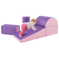 5-Piece Kids Climb and Crawl Activity Playset-Purple - Image 5