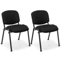 Office Chair with Metal Frame and Padded Cushions for Conference Room-Set of 2 - Image 4
