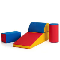 5-Piece Set Climb Activity Play Safe Foam Blocks-Red - Image 5
